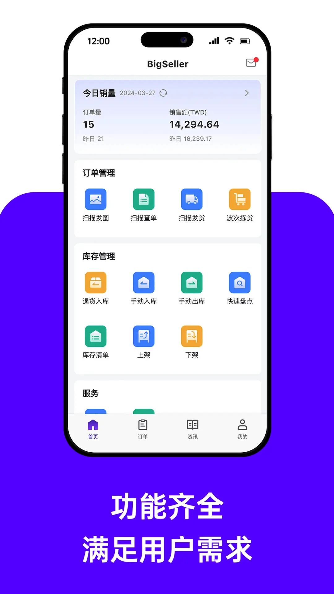 BigSeller(BigSeller ERP)2.10.268 �羳���̹�����ͼ2