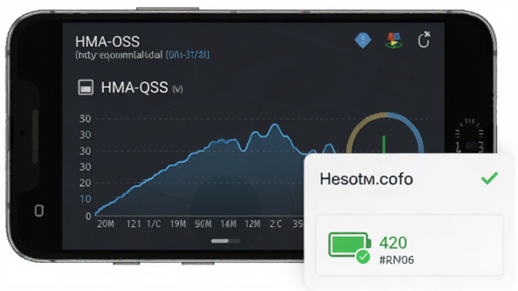 ��HMA-OSS�������ڰ�׿�ֻ��ϵĵ���Դռ��ʾ��ͼ������Ϊ�ֻ���Ļ����������Դ�����壬����Ϊ��Ļ���С�������������½ǣ��Ű����������Ϊ��ˬ���ݿ��ӻ��磬ϸ�ڰ����ڴ�ռ�����ߡ����ͼ������ɫ״̬��ʶ�����������ɾ����޶���Ԫ��