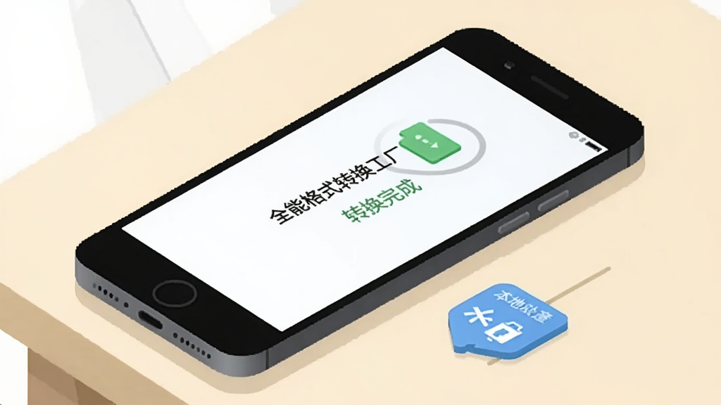 一部手机放置在桌面上,屏幕显示