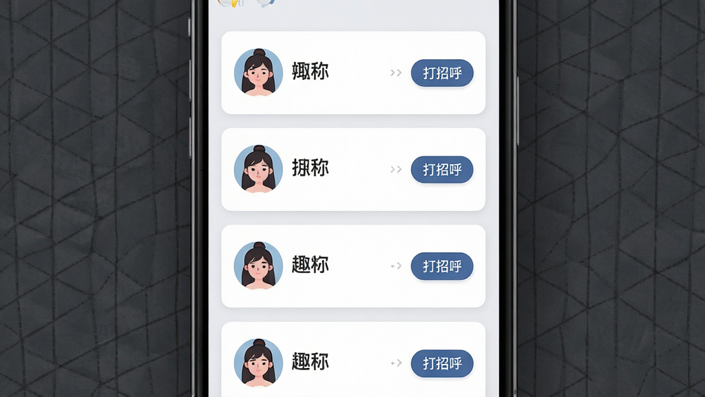 һ�ű���Ȥ椷����Ƽ����ܵĽ���ͼ������Ϊ�ֻ���Ļ���������е��û��Ƽ���Ƭ�б���ÿ�ſ�Ƭ��ͷ�����ǳƣ��Ҳ��д��к���ť����������΢�������������ֹ���������ִ���ƽ��ϸ�����������ʸɾ����޶���Ԫ��