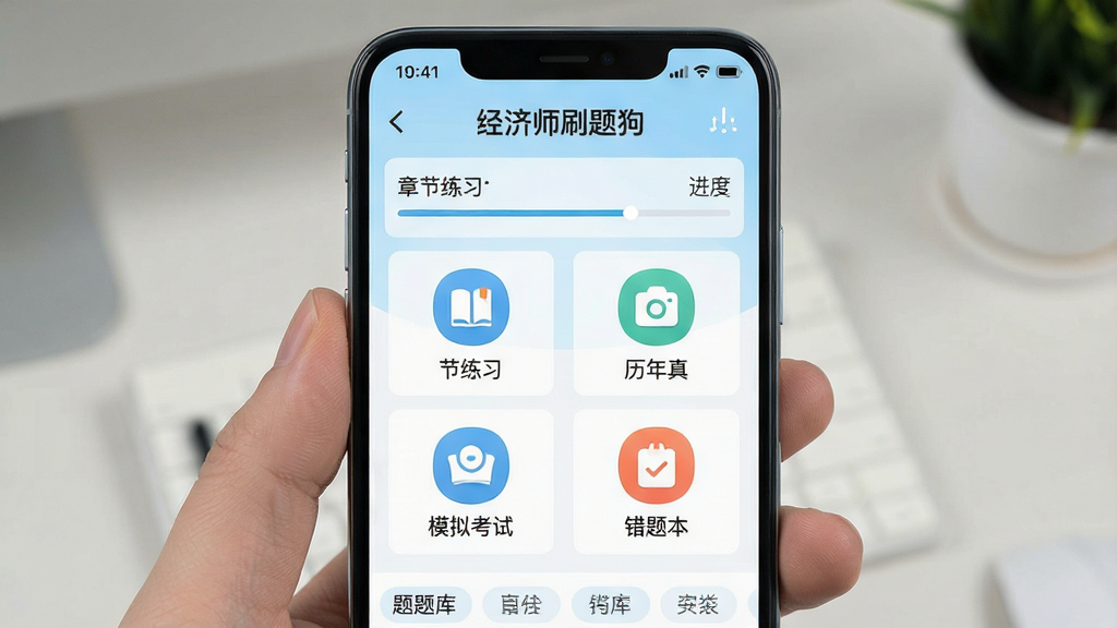һ���ֻ���Ļչʾ����ʦˢ�⹷APP��ҳ���棬����������һ��������׿�ֻ������в��֣��Ϸ���ʾ�������ơ�����ʦˢ�⹷�����·�Ϊ�½���ϰ���������⡢ģ�⿼�ԡ����Ȿ�ĸ��������ͼ�꣬����Ϊǳ�����ɫ�������ˬѧϰ���ϸ�ڰ������������������ǩ�����������ɾ����޶���Ԫ��