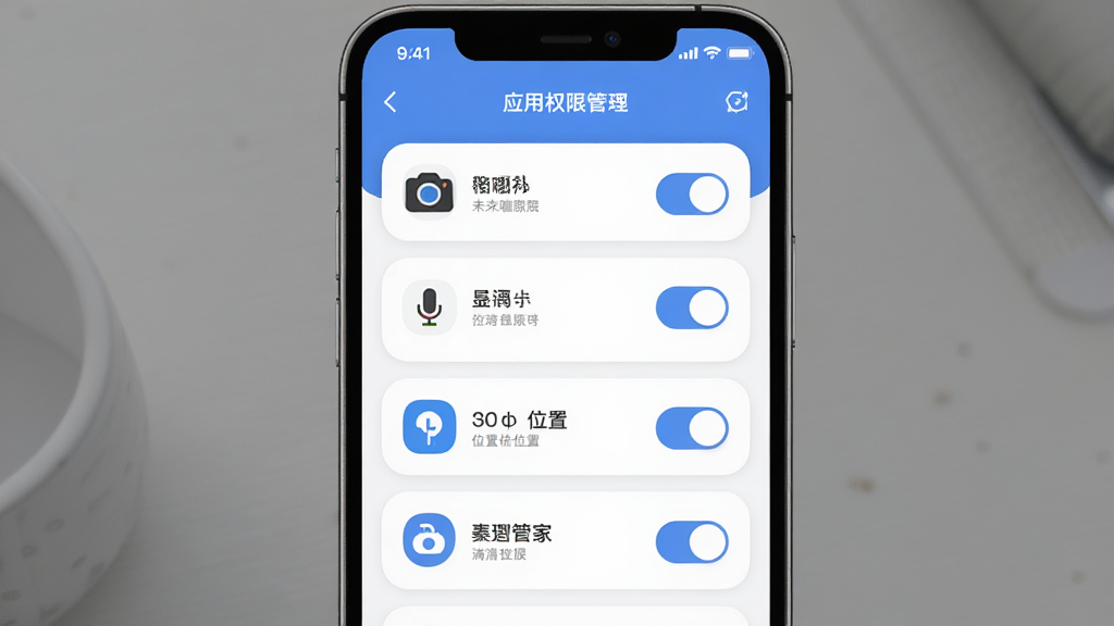 δ���ܼ�Ӧ��Ȩ�޹������棬�ֻ���ĻչʾȨ�޹ܿ���壬�г����Ӧ�õ��������˷硢λ�õ�Ȩ�޿���״̬������������Բ�ǿ�Ƭ��ƣ���ɫ������Ϊ���������ˬ���ţ�ϸ�����������ʸ��壬����ɾ��޶���Ԫ��
