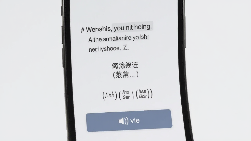 日常英语拿起就会软件句子详情页,手机屏幕展示英文句子、中文翻译、音标和发音按钮,背景为淡灰色,排版干净,风格简约,画质清晰,无多余装饰