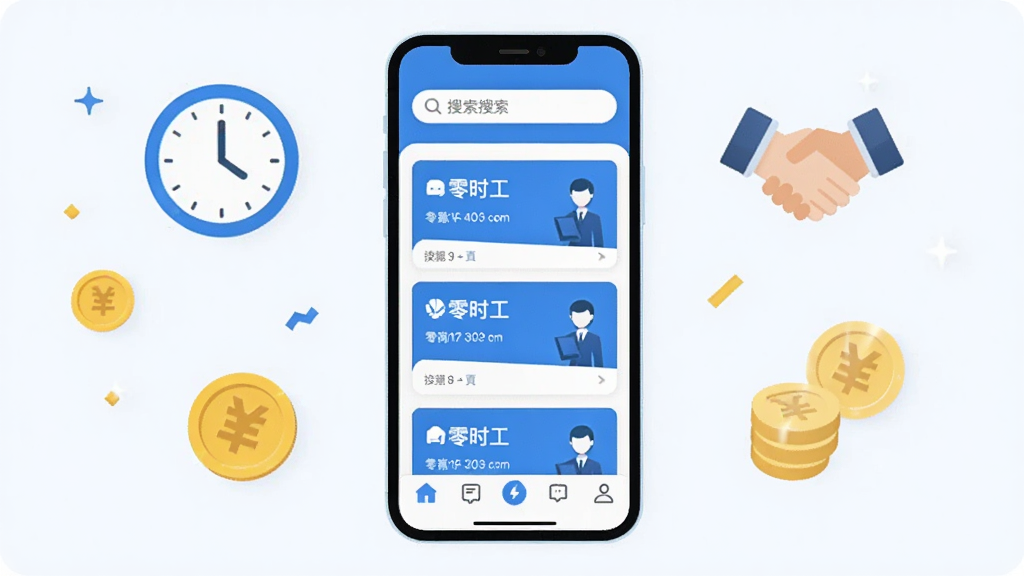 手机屏幕中央展示