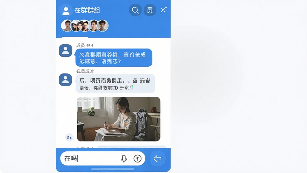 Ⱥ�Ľ���չʾ������Ⱥ�����죬������ʾȺ�������Աͷ����Ϣ�б���������ͼƬ���ײ���������빦�ܰ�ť���������࣬������ɫ�����廭�ʣ��ɾ�����