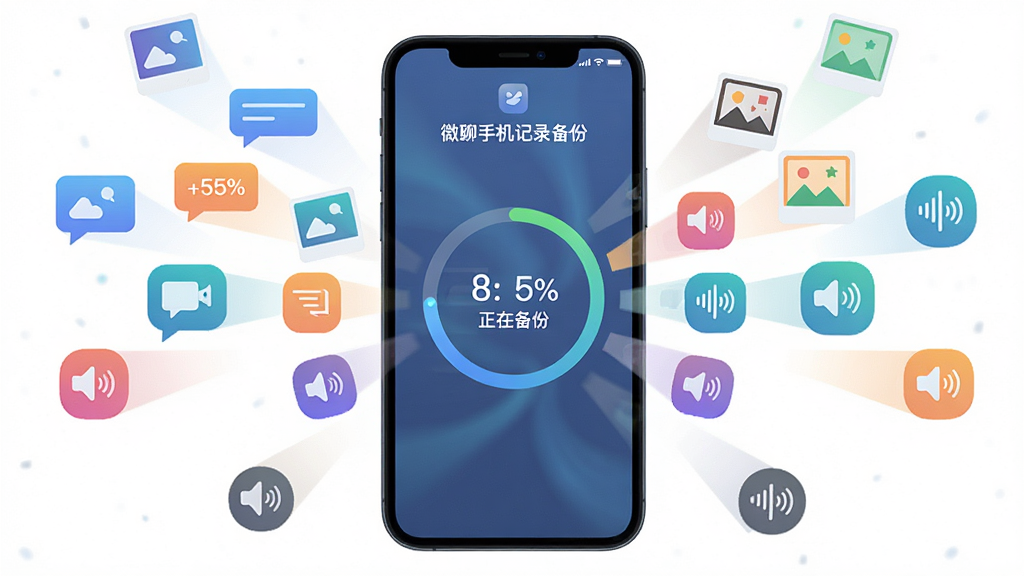 һ���ֻ���Ļ��ʾ��΢���ֻ���¼���ݡ���������ִ��һ���������񣬻����г���Բ�ν��Ȼ��͡����ڱ��ݡ����ֱ�ʶ���ֻ���Χ�����Ŵ���������Ϣ��ͼƬ�������Ĳ�ɫСͼ�����ֻ��ڲ���ۣ�����Ϊ�ֻ����С�ͼ�껷�Ʒ���״�����Ϊ��ƽ���Ƽ��廭��ϸ�ڰ������Ȼ��ϵİٷֱ����ֺ�ͼ�꽥��ɫ�ʣ����ʸ���ɾ����޶���Ԫ��
