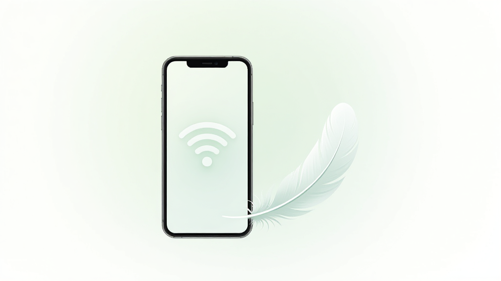һ�ű�������WiFi��ֱ���������еĲ廭������������һ���ֻ���һƬ��ƮƮ����ë���Űڷţ��ֻ���Ļ����ʾ����WiFiͼ�꣬����Ϊ����ɫ���䣬���������Ȼ����ͼ���׳��㣬���ʸɾ����޶���Ԫ��