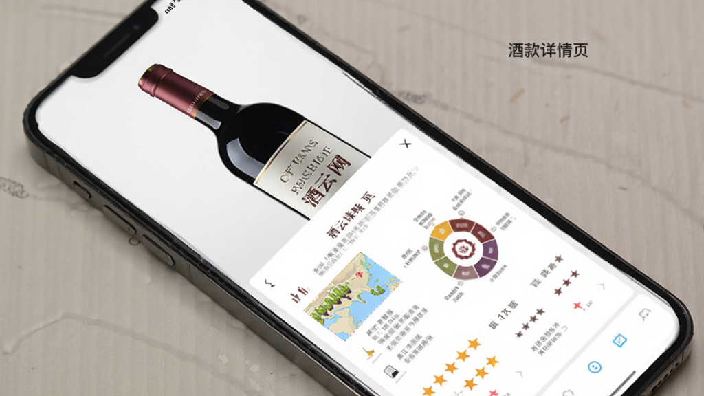 �������ƿ�����ҳ������Ϊ�ֻ���Ļ�е����Ѿƽ���ҳ�棬����Ϊ�Ϸ���ƿͼ���·�������Ϣģ�飬�Ű������������ų��ȣ�ϸ�ڰ���������ͼСͼ����ζ�����������Ǽ��������������ɾ����޶���Ԫ��
