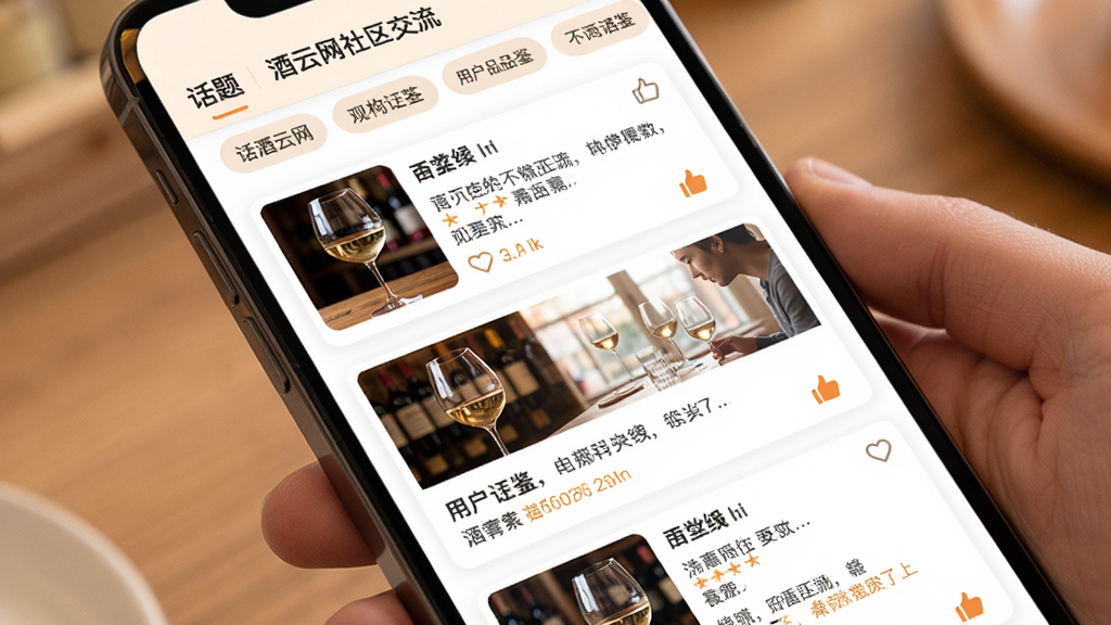��������������ҳ�棬����Ϊ�ֻ�����չʾ�û�Ʒ���ʼ��б�������Ϊ���������ǩ���·�ͼ�Ŀ�Ƭ�����Ű���Ȼ�������ů�����ϸ�ڰ����Ʊ���Ƭ�����ֶ��������ͼ�꣬�����������ɾ����޶���Ԫ��