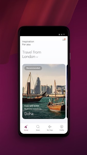 Qatar Airways 卡塔尔航空APP安卓版界面截图