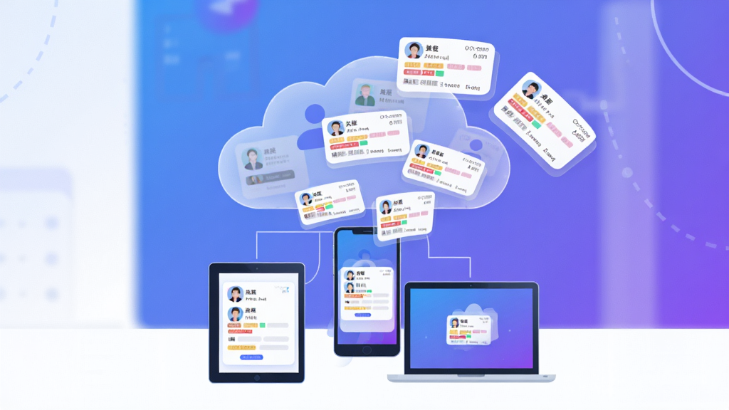 ��������Ϊ��Ѷ��CRM���ƶ˿ͻ�����ʾ��ͼ������ͻ���Ϣ��Ƭ���ֻ���Ļ����Ʈ��һ���͸���ƶ��У��ƶ��·�����ƽ����ʼǱ��豸������Ϊ���·ֲ㣬�ƶ���ϡ��豸���£���Ƭ�ʻ������У����Ϊ�Ƽ��б�ƽ�廭�����Ͻ��䱳����ϸ�ڱ��ֿ�Ƭ�ϵ�����������ǩɫ����ʱ�������������������ɾ���������Ԫ��