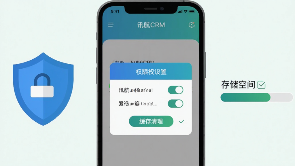 ��������Ϊ��Ѷ��CRM���ֻ�Ӧ�ð�װ��Ȩ������ʾ��ͼ���ֻ���Ļ��ʾȨ����Ȩ�������Ա��ж���ͼ����洢�ռ������������Ϊ�ֻ����У�������������������ࣻ���Ϊ��ƽ��Ϣͼ���ǳɫ������������ʾɫ��ϸ�ڰ���Ȩ�޿��ء�����������ť�빴ѡ��ǣ���������������ɾ����޶���Ԫ��
