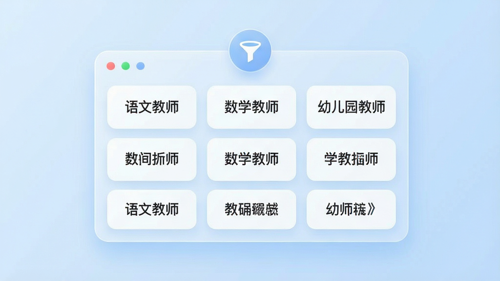 ��������Ϊһ����������Ϣ��壬����������Ŷ��Ž�ʦ��λ��Ƭ����Ƭ��ע�����Ľ�ʦ������ѧ��ʦ�����׶�԰��ʦ��������������Ϸ���ɸѡ©��ͼ�꣬����Ϊǳ��ɫ���䣬����Ϊ�����С���Ƭ������״���У����Ϊ��������磬ϸ���Ͽ�Ƭ��ԵԲ����������������Ϊ����UI����ʸУ�����ɾ�������Ԫ��