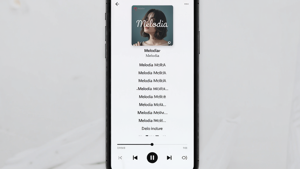 һ��չʾ Melodia ����ҳ��ʹ���Ч�����ֻ�����ͼ����������Ϊ������ʾ�ĸ���ı����Ϸ�Ϊר����������������ײ�Ϊ����������ư�ť������������ǳɫ�����ֹ��������ʸɾ������ְ��� 