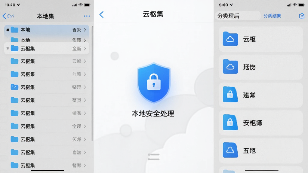 �����༯��Ӧ�����ļ��������棬���Ϊ�ֻ������ļ����б����Ҳ�Ϊ������ķ����������������ж���ͼ���ʾ���ذ�ȫ������������ɫΪ�׻ҼӿƼ��������������Գƣ����ʸɾ�����