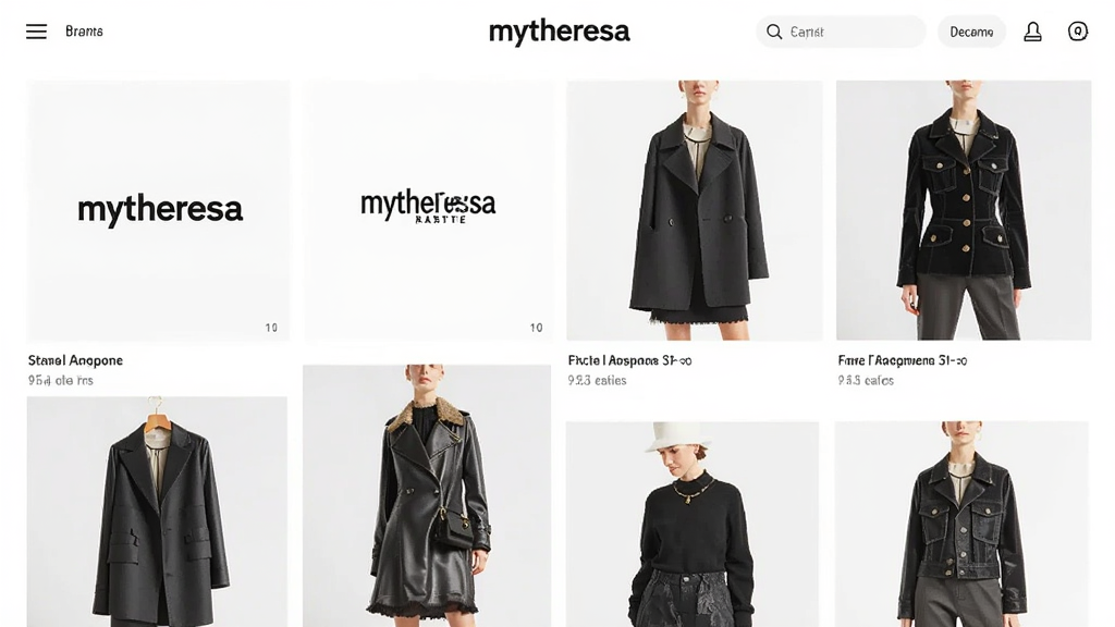һ��չʾMytheresa������Ӧ����Ʒ��ר��ҳ���ͼƬ�������������Ŷ���ݳ�Ʒ�Ʊ�־�͵�����Ʒ��װ������Ϊ����״�����߶˼�Լ��ϸ�����������ʸ��壬����ɾ�