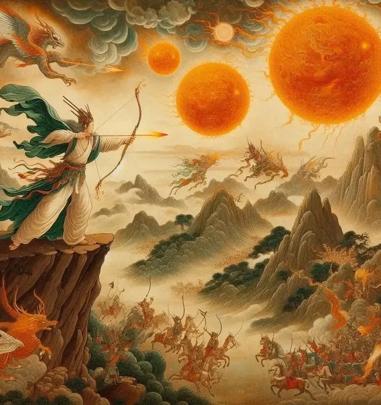 后羿射太阳后羿射日含义真实历史解读