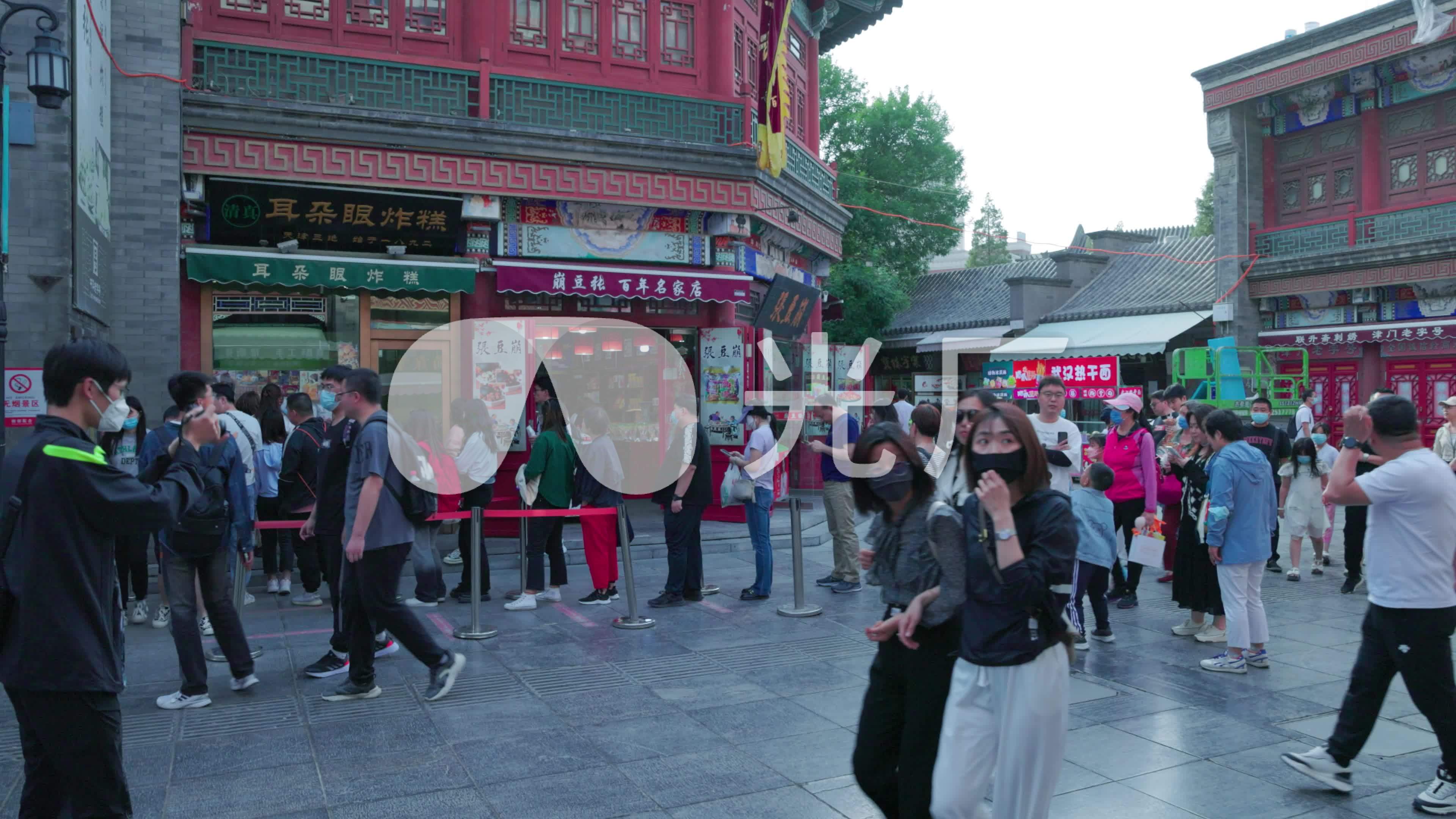 网红商业街 本地人排队 美食实拍