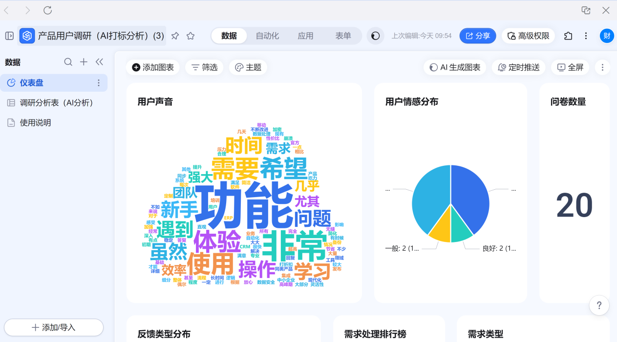 共比邻AI功能表格展示配图
